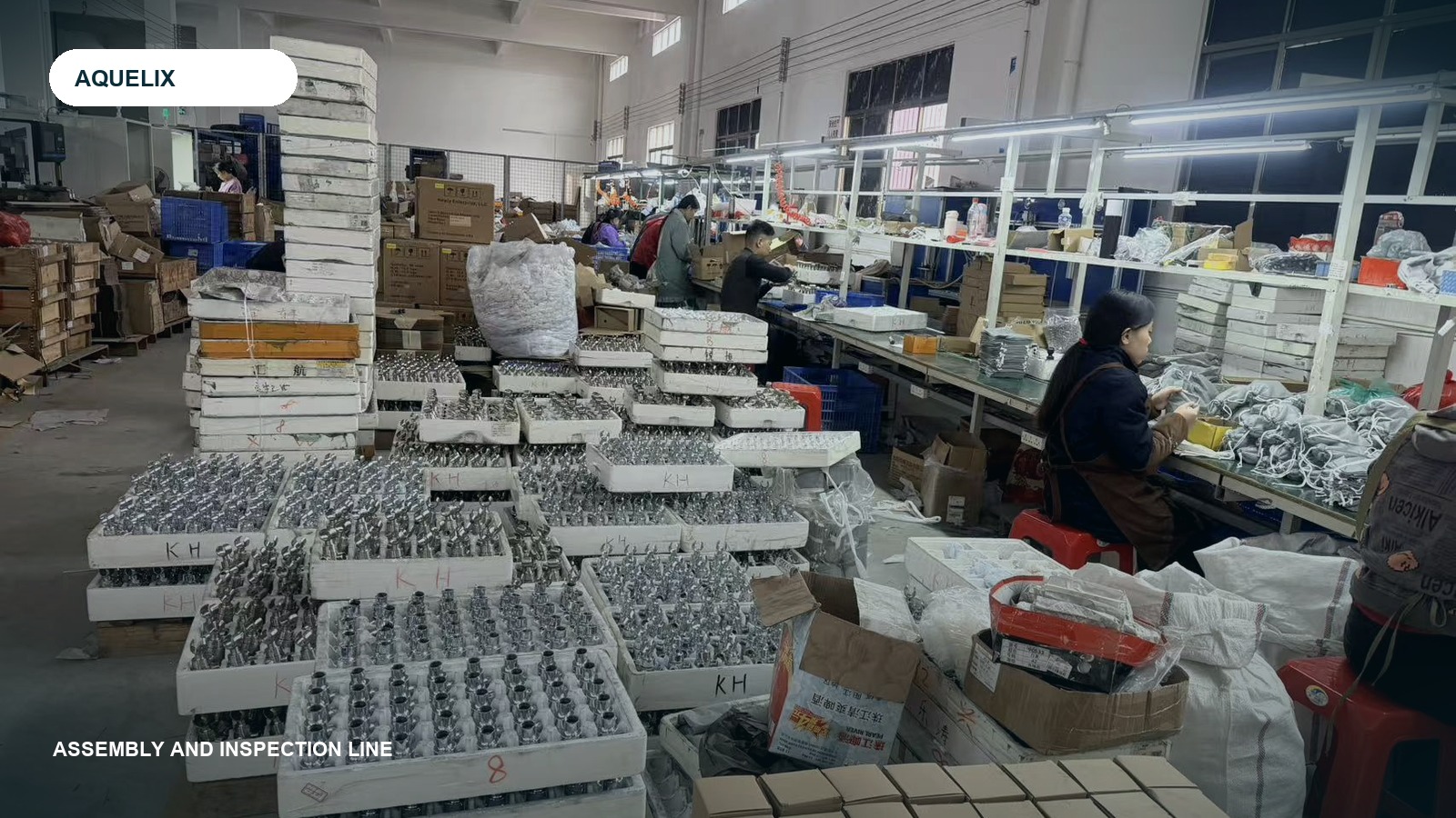 AQUELIX assembly and inspection line