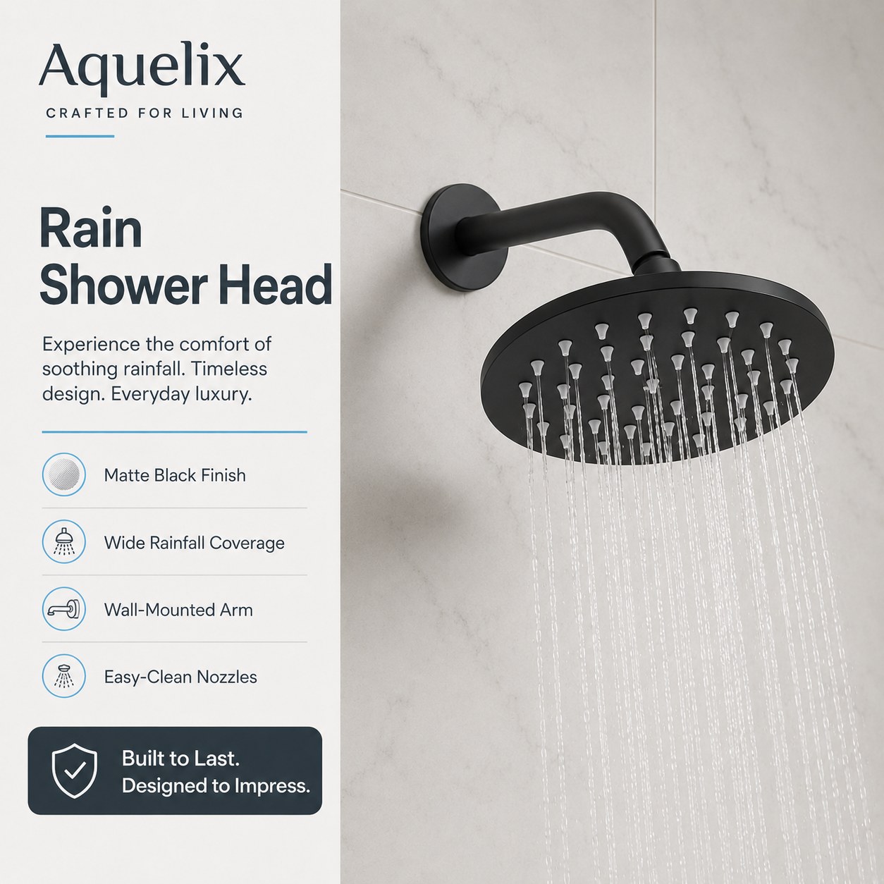 rain shower head manufacturer - AQ-S290 Rain Shower Head