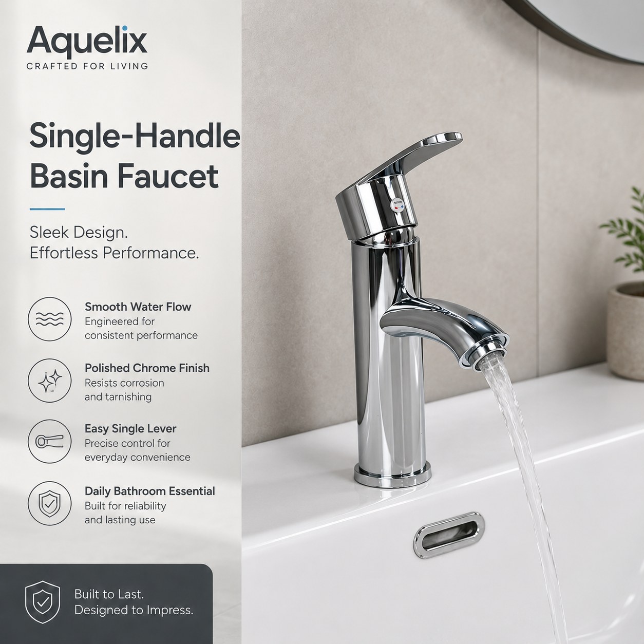 single handle basin faucet manufacturer - AQ-B560 Single-Handle Basin Faucet