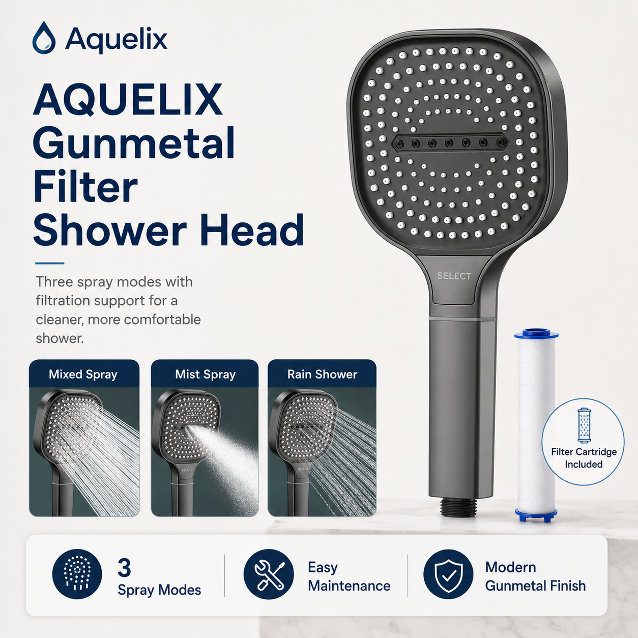 Gourmet Filter Shower Head - gourmet filter shower head
