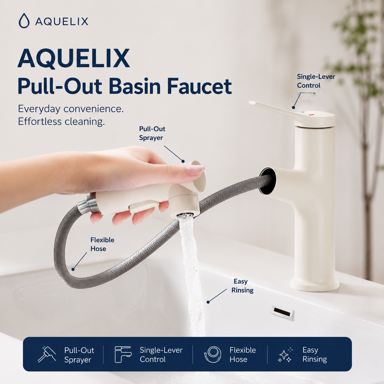 Pull-Out Basin Faucet - pull out basin faucet