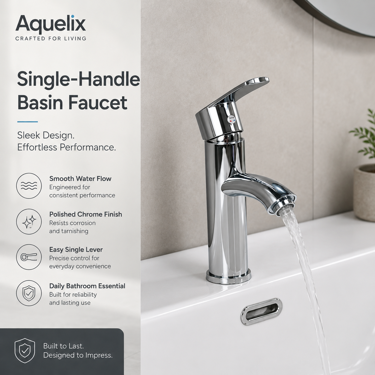 Single-Handle Basin Faucet - single handle basin faucet chrome