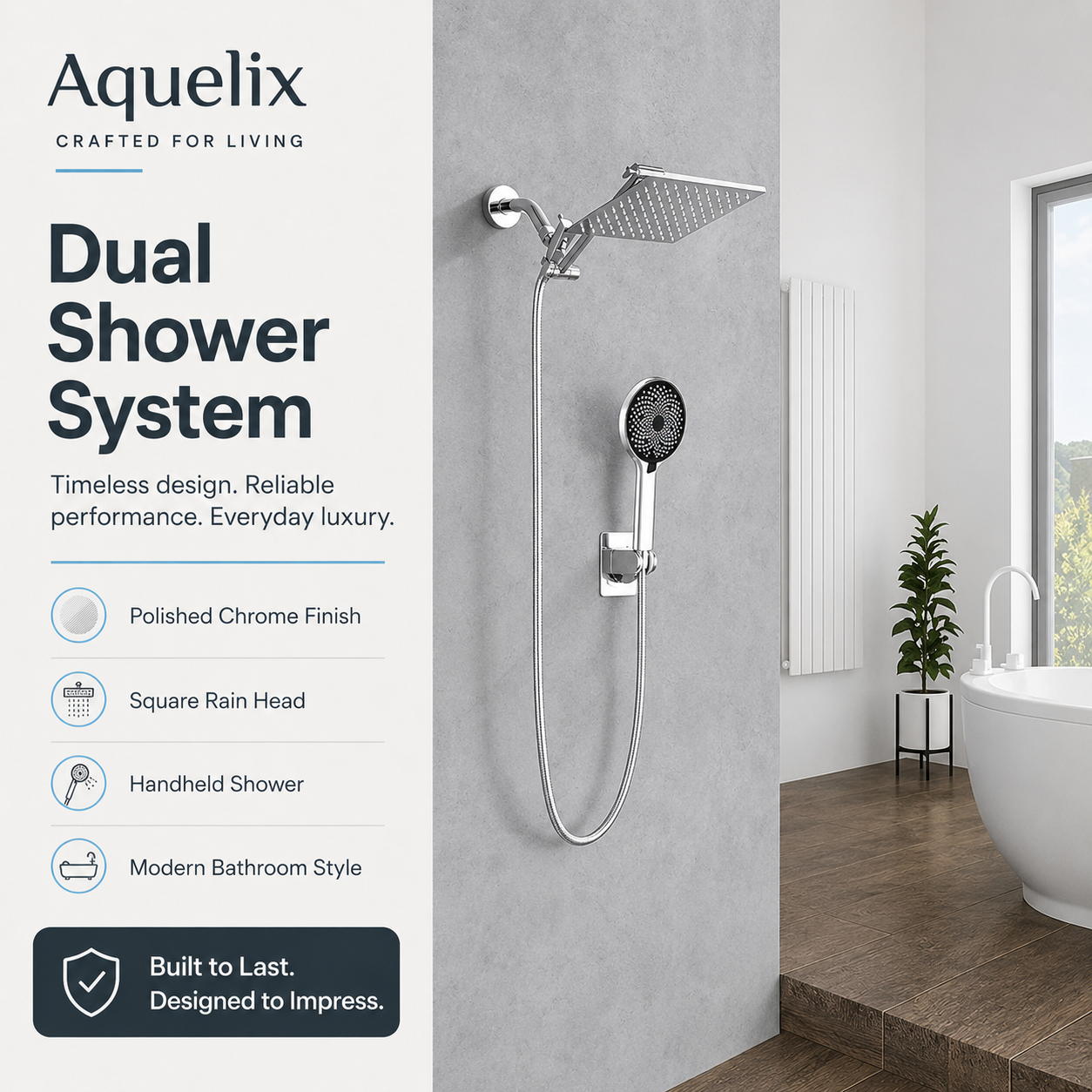 Dual Shower System - Aquelix Shower Systems
